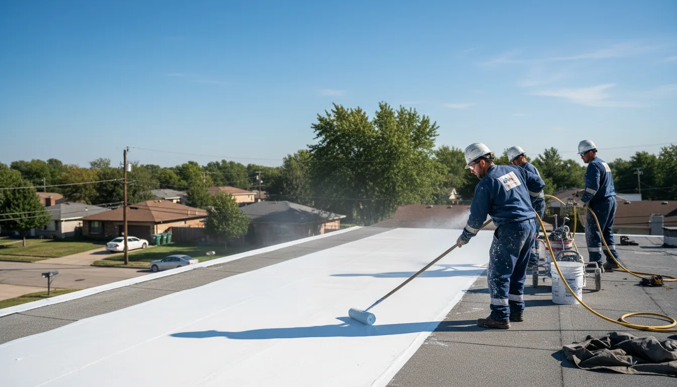 Commercial roof coating in Shevlin, MN near me
